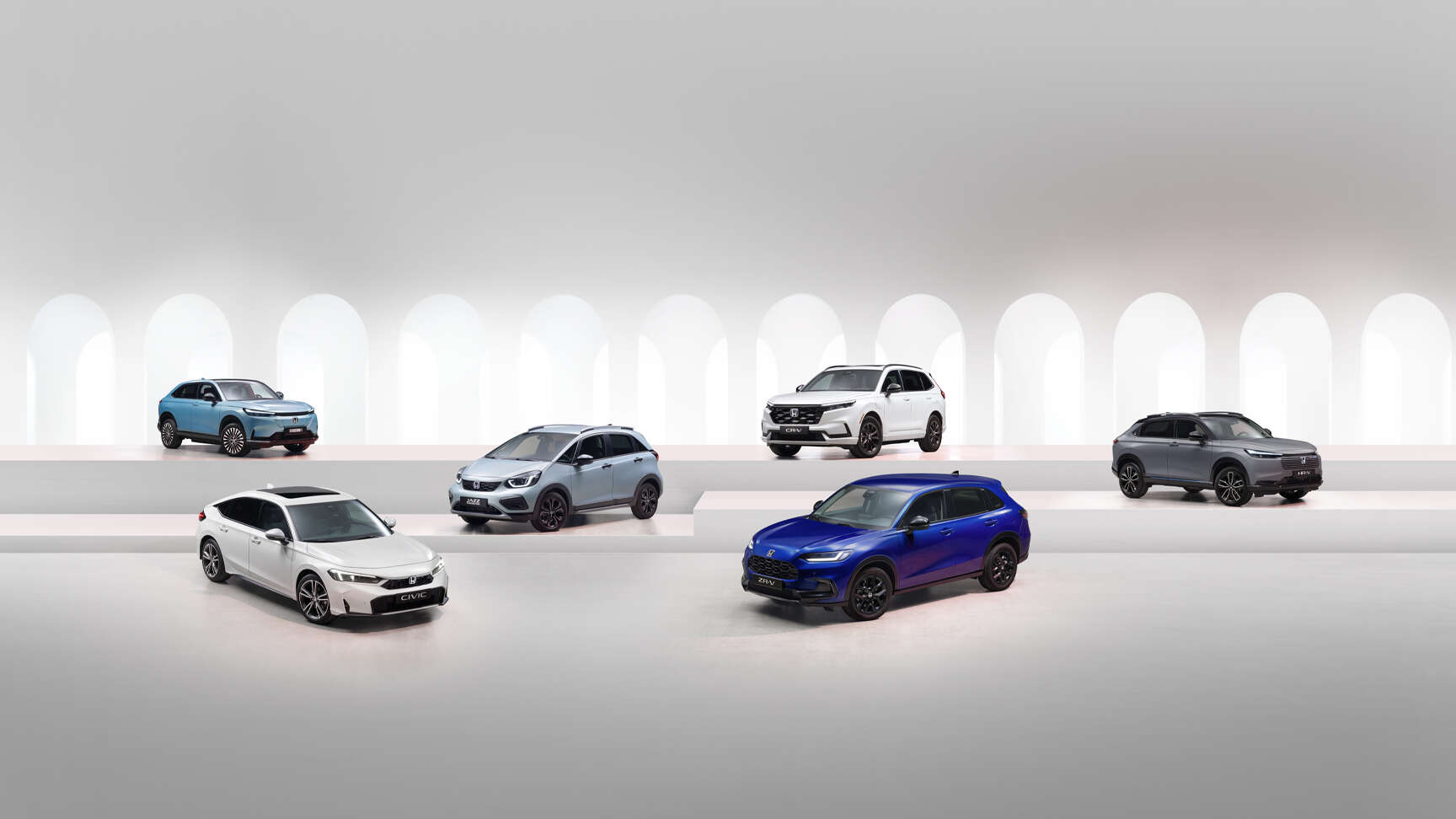 Civic Hatch exterior front 3-quarter view